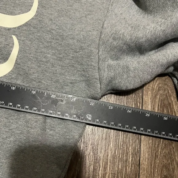 Gucci Spell Out Logo Print Grey Hoodie